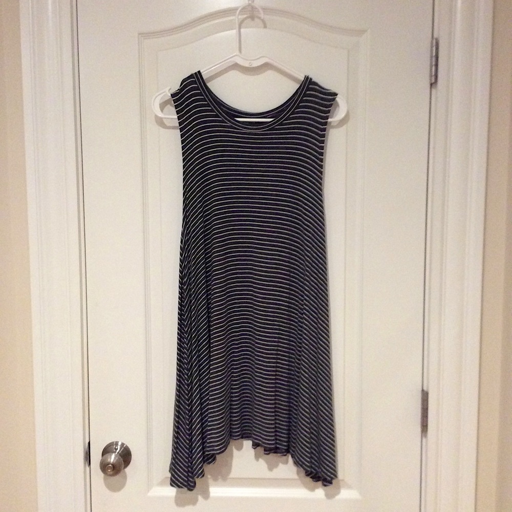 See You Monday- LA Striped Mini Dress